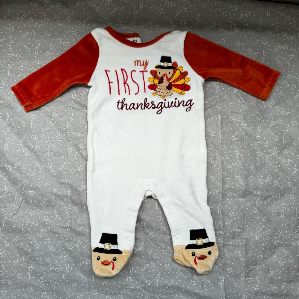 Thanksgiving onesie 3 month